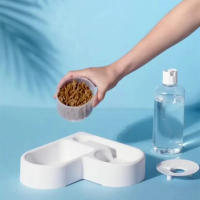 Tazón Automático Para Mascotas Dualuso Alimento Y Agua Resistente Al Humo Para Gatos Y Perros Multifuncional Y Antideslizante - details 1