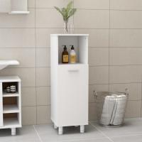vidaXL Armario de baño madera contrachapada roble marrón 30x30x95 cm en color Marrón roble/Roble artisan/Blanco brillante y más | almacenamiento funcional diseño moderno para baño dormitorio sala - details 6