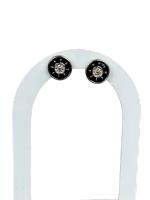 Everlyx - Pendientes Moneda Negra Timón - Antialérgico - details 0