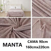 Manta sedalina extra suave,color PLATA liso,medidas160x220cm para cama de 90cm/105cm, medidas 220x240cm para cama de 135cm/150cm,100% Poliéster,cm,fespu - details 2