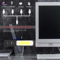 Linterna LED COB Portátil Recargable USB Con Luz Magnética 90° Para Camping Impermeable Con Fuente De Luz LED Y Modo STROBE - details 3