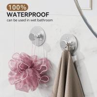 Gancho De Toalla Adhesivo Extra Fuerte Acero Inoxidable Soporte De Pared Para Cocina Y Baño Montaje Sin Perforar Resistente Al Rusticidad - details 15