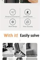 Cinta Adhesiva Impermeable Y Antipolvo Para Ventanas Y Puertas Autoadhesiva Resistente Al Viento Y a La Tierra Cinta De Sellado Para Reparaciones Caseras - details 4