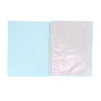 Carpeta Con Fundas Espiral Flexible Organizadores Carpeta Colores con  20 30 40 Y 60 fundas, Fundas Transparentes Lisas, A4, Tapa Plástico Resistente, Uso Escolar, Personal o de Oficina - details 2