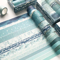 Set De 12 Rolls De Cinta Adhesiva Washi Estilo Palacio Chino Vintage Para Scrapbooking DIY Diario Estación Escuela Oficina - details 5