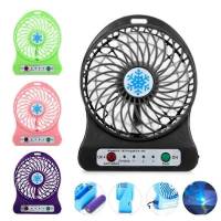 Mini ventilador portátil recargable, refrigerador de Aire, mini ventilador de escritorio, refrigeración USB, ventiladores de mano recargable, Negro (enredo) - details 0