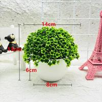 Bonsai Artificial Elegante Y Energético Decoración Verde Vivida Para Mesa Centro De Oficina Decoración De Plástico No Desvanecimiento - details 2