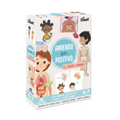 DISET JUEGO APRENDO EN POSITIVO EL CUERPO HUMANO APRENDO EN POSITIVO 5x20x27 Cms. - 1