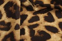 New Fashion Autumn Winter Women's Leopard Print Dress V-Neck High-Waisted Asymmetrical Skirt Casual Ankle-Length Chiffon Dress - details 6