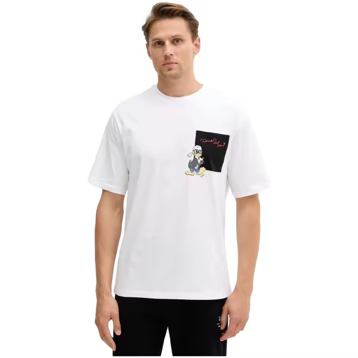 Camiseta KARL LAGERFELD con Bolsillo Disney X KL Color Blanco - 1