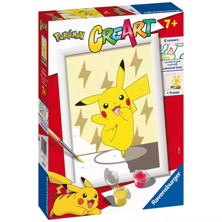 CreArt Kit Pintura - Pokémon Pikachu, Ravensburger, 20241 - 1