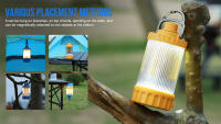 Lámpara De Camping Trustfire C2 Recargable Con Batería Integrada 21700 Para BBQ Y Tiendas De Campaña Fuente De Energía Emergente Luz LED Duración >12h Material De Aluminio - details 6