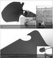 Shovel Multifuncional Plegable Portátil De 40CM Para Camping Pesca Y Engineering En Vehículos Material De Acero Carbono - details 9
