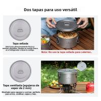 Caja De Comida De Viaje Multifuncional De Titanio Boundless Voyage Con 2 Tapas Para Picnic Almuerzo Escolar Almacenamiento De Alimentos - details 1