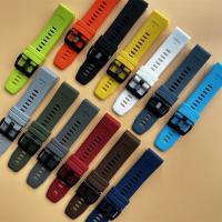 Correa De Silicona QuickFit Para Reloj Garmin Fenix 6 6X pro 7 7X 5X 5 plus Fenix8 Forerunner 955 965 Tactix 8 Brazalete Unisex - details 24
