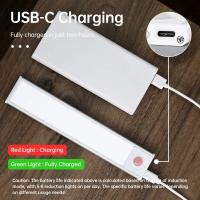 Luz De Sensor De Movimiento LED Wireless Recargable Para Armario Escalera Iluminación De Cocina Tipo C Luz Noturna Para Gabinete - details 3