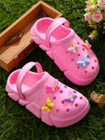 Clogs Transpirables Casuales Para Niñas Con Encantos De Dibujos Animados Slip-on Zapatillas De Playa Antideslizantes Para Jardín Zapatos De EVA Para Todas Las Estaciones - details 12