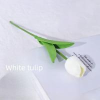 10Pcs Flores Artificiales De Alta Calidad Tulipes Toque Real Para Decoración De Hogar Habitación Dormitorio DIY Fiesta Boda Decoración - details 3