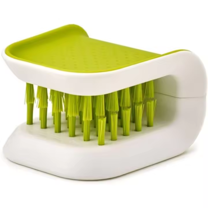 Cepillo Limpiador Cubiertos,Clean Sharp Blades segura Diseño único y envolvente, limpia ambos lados a la vez Frente de cerdas - 1