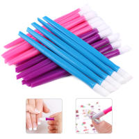 20Pcs Herramientas De Manicura Pusher De Cutícula Con Mango De Plástico Y Cabeza De Goma 9.7CM Stickers Remover Dual-end Para Uñas - details 2