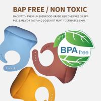 Babero de Silicona Impermeable y Flexible con Cuello Ajustable y Bolsillo Recoge-Migas - details 2