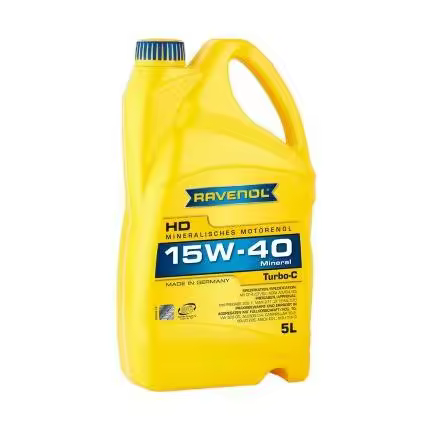 RAVENOL Turbo-C HD-C SAE 15W-40 - 5 L | Aceite de Motor Multigrado Mineral - 1