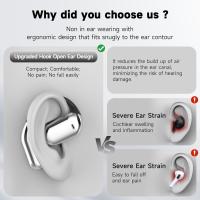 Auriculares Bluetooth 5.4 de conducción ósea abierta, auriculares deportivos con micrófono incorporado en auriculares inalámbricos, caja de carga de Pantalla LED con gancho auricular cómodo, auriculares ipx7 impermeables, adecuados para correr y hacer eje - details 0