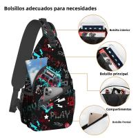 Bolsa De Pecho Para Consola De Juegos Con Capacidad Grande Dibujos Animados 3D Regalo Mejor Para Niños Y Niñas Deporte Al Aire Libre Moda Casual Fitness - details 3