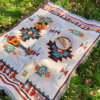 Manta De Pícnic De Tejido Para Acampar Y Viajes Portátil Silla Sofá Suave Protectora Antipolvo Para Actividades Al Aire Libre - details 1
