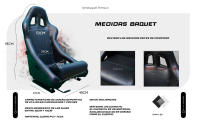 MODAUTO Asiento Deportivo para Coches,Baquet Deportivo de Tela,Adaptable para Coches - details 2