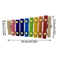 Xilofón De Madera Para Pájaros Accesorio Colgante Para Jaula De Periquito Pato Pollo Con 8 Teclas Instrumento Musical Para Canarios Macacos Hens - details 2