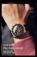 Reloj De Hombre OLEVS En Oro Con Correa De Silicona Luminoso Impermeable Lujo Multifuncional Crónomo Fase De La Luna Reloj De Cuarzo - details 8