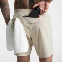 Shorts De Ejercicio Para Hombre Verano 2025 Deporte Fitness Running Con Multiples Bolsillos Rápidos Secado Sudaderas - details 11