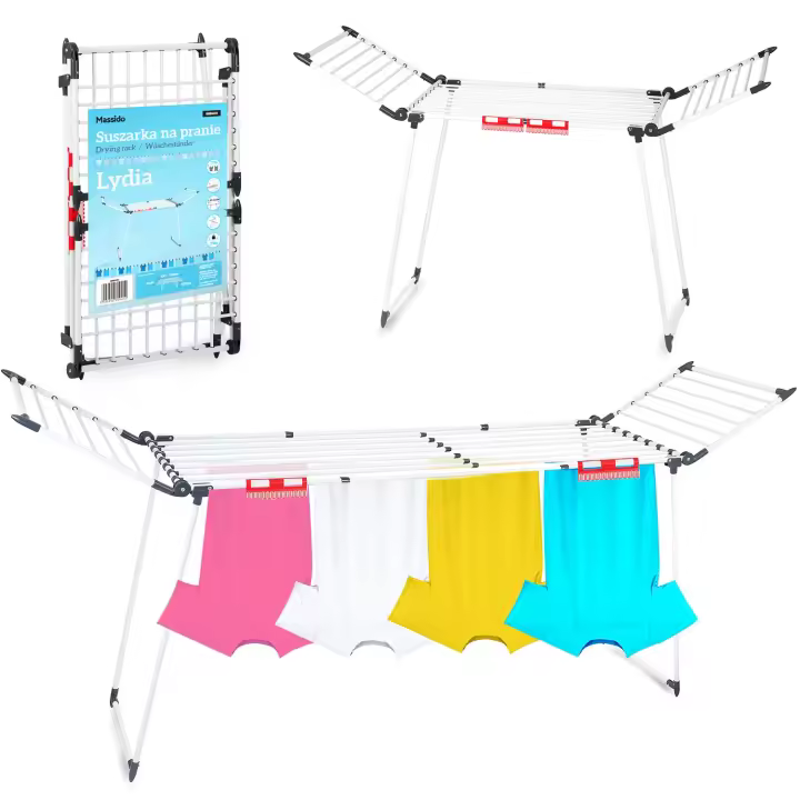 Secadora de ropa extensible de pie Lydia 27 m blanca - 1