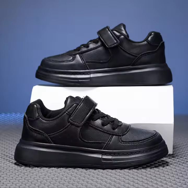 Nuevos Zapatos Para Niños Tenis Deportivos Casuales Para Niñas Zapatillas De Caminar Cuero Suave Suela Suave Pequeños Zapatos Blancos - 1