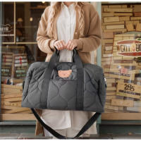 Bolso De Diáspito Grande Y Capacitivo De Otoño E Invierno En Negro Para Mamá Bolso De Viaje Adecuado Para El Día a Día Y Uso Diario - details 0