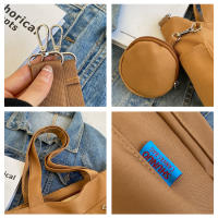 Bolso de hombro de lona Oxford, bandolera de gran capacidad, versátil, estilo perezoso, Color sólido - details 8