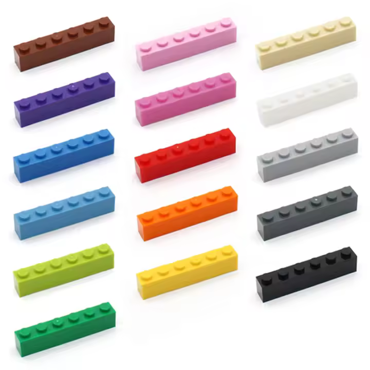 Bloques De Construcción Creativos MOC 50 Piezas 1x6 Compatible Con Partículas De Juguetes Bloques Clásicos Enlighten DIY Para Adultos Y Niños - 1