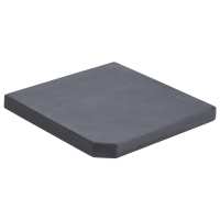vidaXL Base de Sombrilla Granito 47x47x4,5 cm Pie Soporte Parasol Jardín Color Gris,  Negro, - details 0