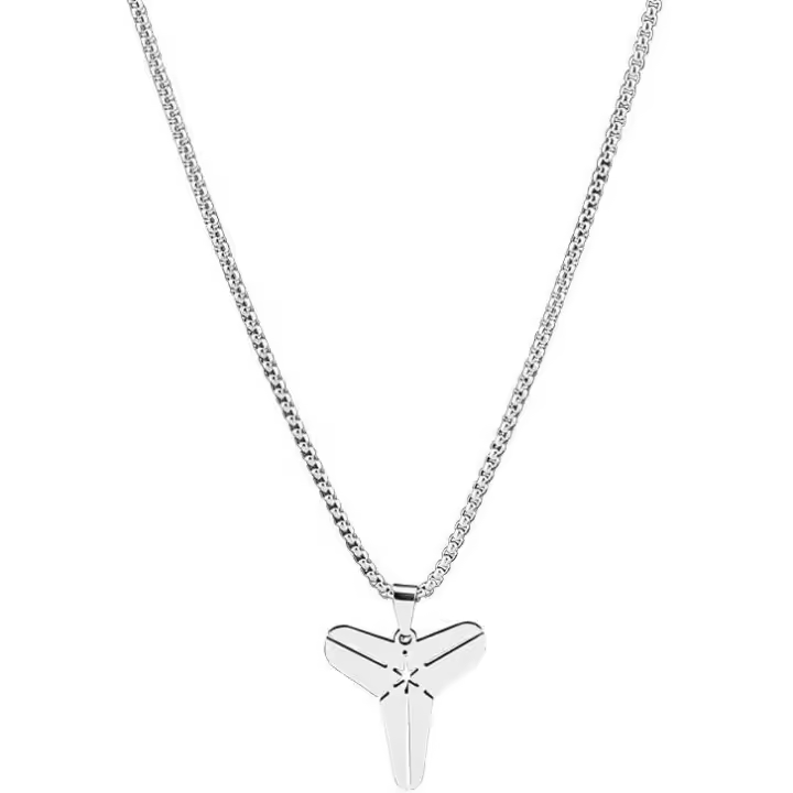 Joyería colgante deportiva, adecuada para regalos de fanáticos de hombres y niños, collar de baloncesto de cadena de acero inoxidable, collar deportivo con colgante de estrella de baloncesto. - 1