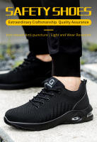 Zapatos De Seguridad Para Hombres Y Mujeres Transpirables Deportivos De Trabajo Con Punta De Acero Y Protección Contra Puntas Zapatos De Almohadilla Y Suela De PU - details 2