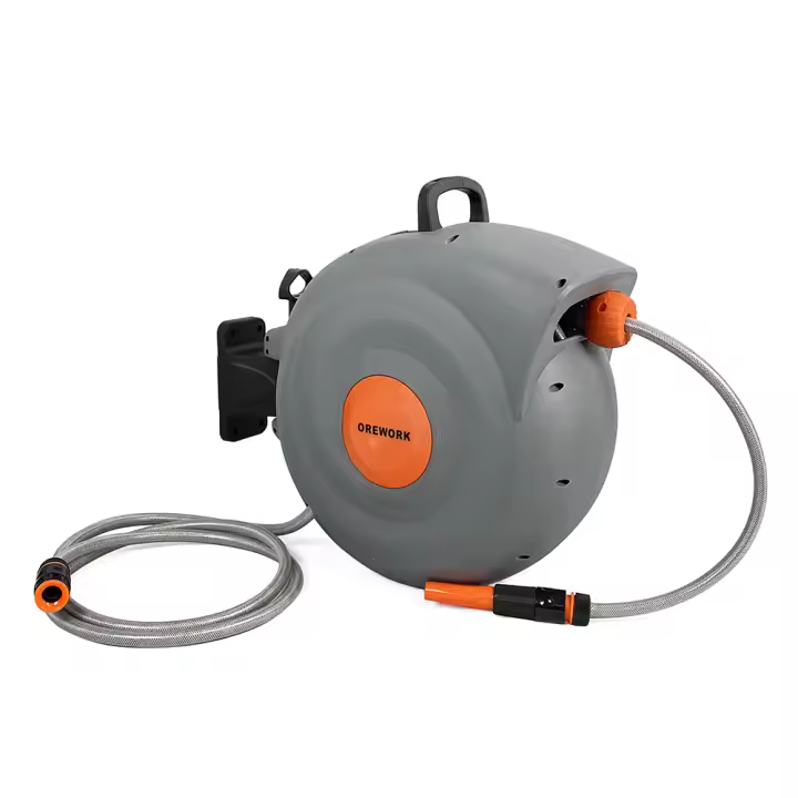 Enrollador Automático de Mangueras Orework - 10m, Diseño Elegante y Compacto - 1