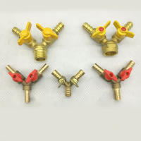Adaptador De Conector De Tubo De Bola De Apagado Tipo Y De Latón Para Combustible Gas Agua Aceite Aire 6/8/10mm Barb De Goma - details 1