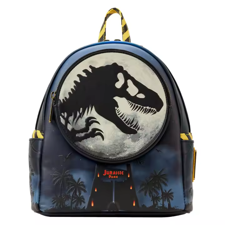 Mochila 30Th Anniversary Jurassic Park Loungefly 26cm. Mochila ergonómica con amplio espacio. Diseño resistente y versátil para llevar tus pertenencias con estilo. - 1