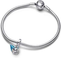 Pandora Moments-Abaloriales de criatura oceánica,Colgante de Cangrejo Ermitaño, Viene con un completo embalaje de Caja de Rego. - details 0