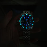 Reloj Mecánico PAGANI DESIGN Para Hombre 40mm GMT Automático Cristal De Zafiro Acero Inoxidable Resistente Al Agua 100M - details 2