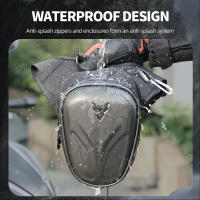 Bolsa De Cintura Impermeable Para Motocicleta Con Carcasa Rígida Para Hombres Bolsa De Pierna Casual Para Exteriores Moto Y Biker - details 3