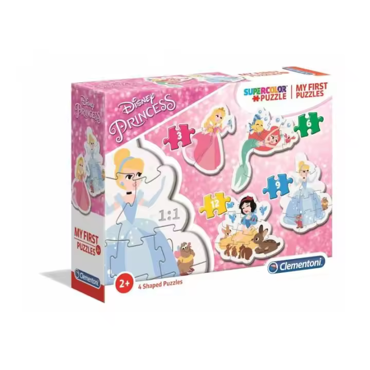 My First puzzle 3,6,9,12 piezas Princess Progresivo de Clementoni - 1