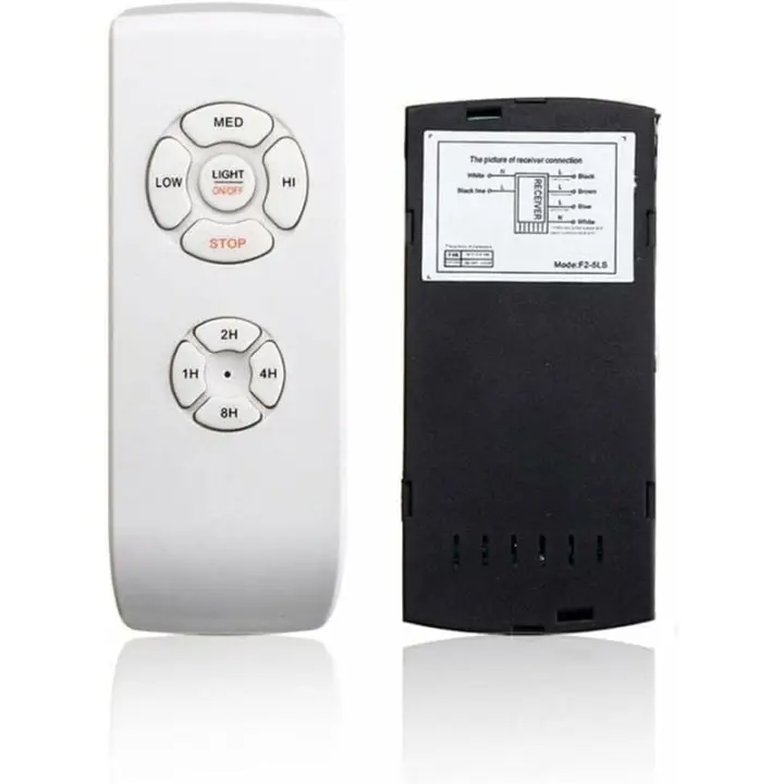 Ventilador de techo universal con control remoto Kit de distribución inalámbrica de 110 V/220 V para el hogar/oficina/hotel/lub blanco - 1