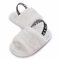 Sandalias Clásicas Para Bebés De Mujer Suaves Y Transpirables Zapatos De Piel De Conejo Con Cordones Cierre Elástico Estilo Princesa - details 3